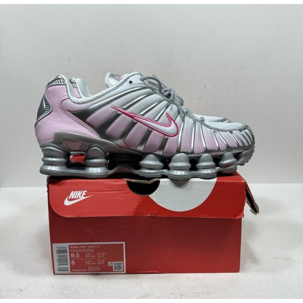 Nike Shox TL Metallic Platinum Pink Foam HV2520-001 Women's Size 9.5